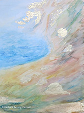 St Columba´s Angel, Iona-Witten 2015, 35 x 25 cm